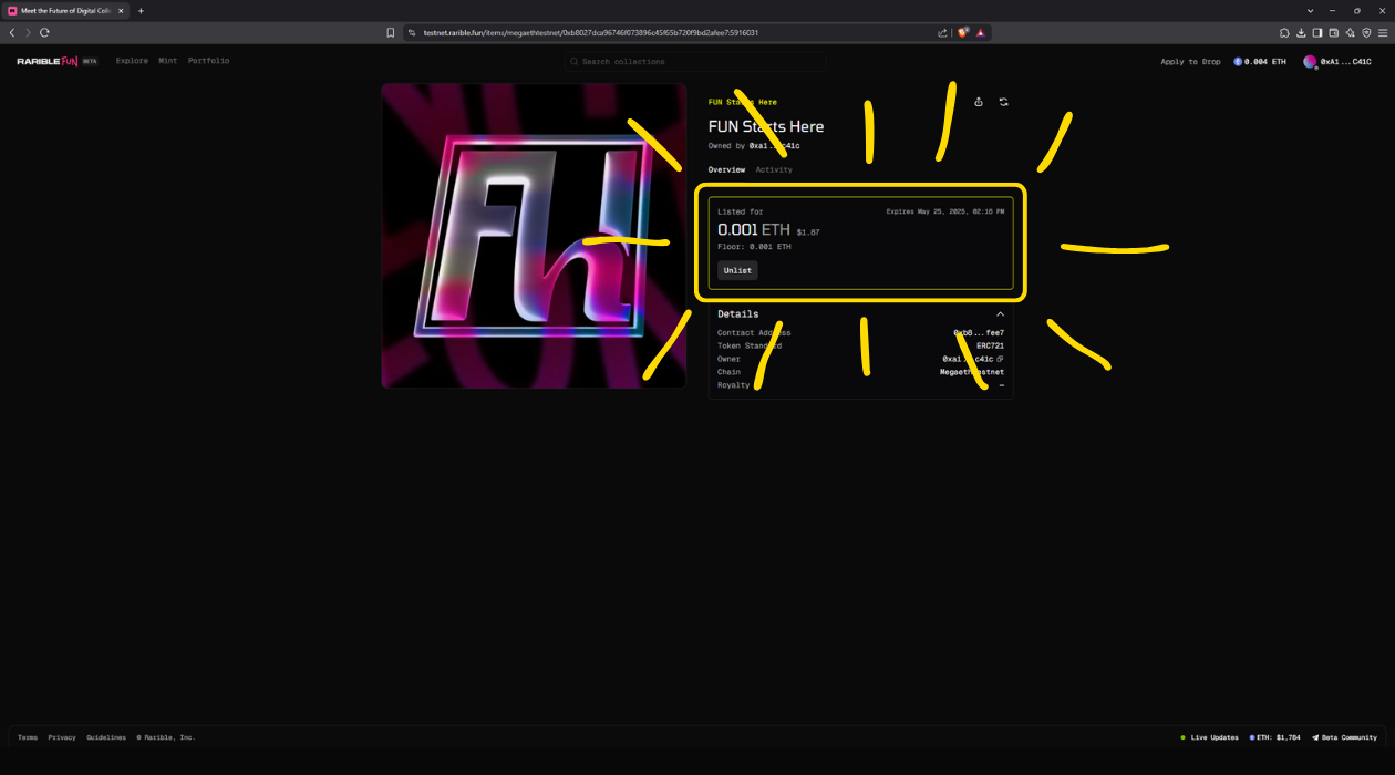 Step 7 - Listing successful.png
